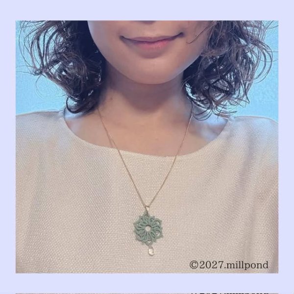 画像2: 6月9日(火）11時〜13時　millpond 山根先生　「ロンド〜前後に結ぶお花モチーフ」 1dayレッスン (2)