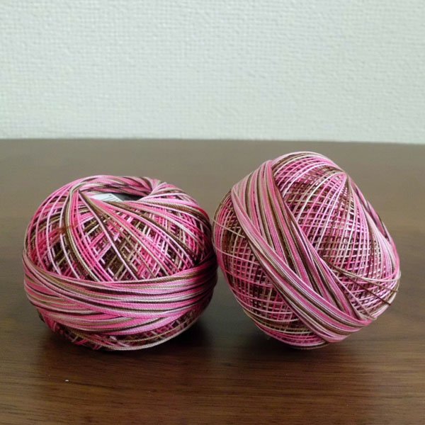 画像3: Lizbeth(リズベス)レース糸 Mix Col.166 Size40 【Pink Cocoa】 (3)