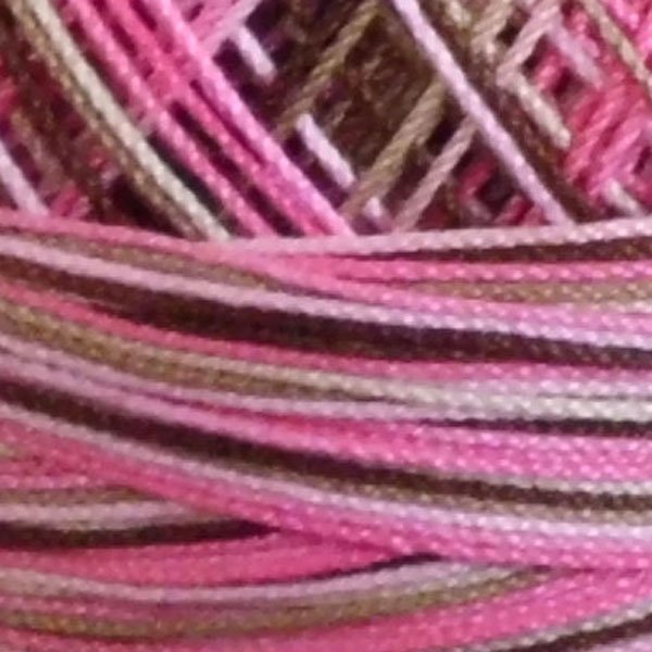 画像4: Lizbeth(リズベス)レース糸 Mix Col.166 Size40 【Pink Cocoa】 (4)