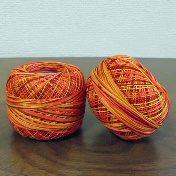 画像2: Lizbeth(リズベス)レース糸 Mix Col.100 Size20 【Falling Leaves】 (2)