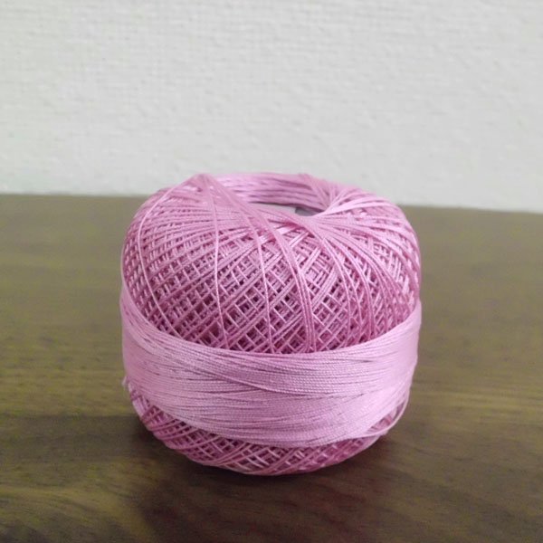 画像2: Lizbeth(リズベス)レース糸 単色 Size40 Col.634  【Vioret/Pink Med】 (2)
