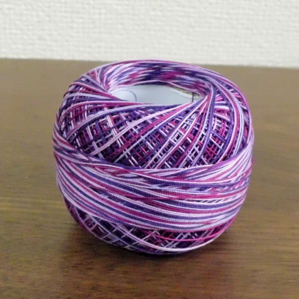 画像3: Lizbeth(リズベス)レース糸 Mix Col.129 Size40  【Purple Splendor】 (3)