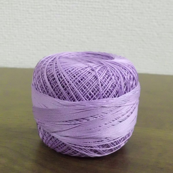 画像2: Lizbeth(リズベス）レース糸　単色　Size40　Col.632　 【Purple Med】 (2)