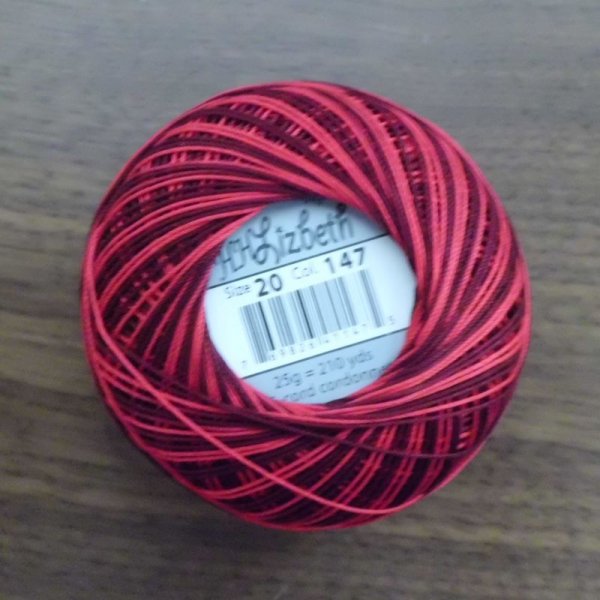 画像3: Lizbeth(リズベス）レース糸　Mix Col.147 Size20 【Red Burst】 (3)