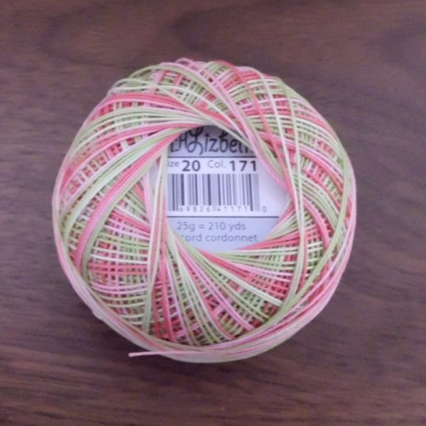 画像3: Lizbeth(リズベス)レース糸 Mix Col.171 Size20 【Green Coral Sea】 (3)