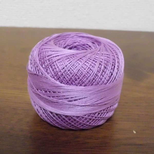 画像2: Lizbeth(リズベス)レース糸 単色 Size20 Col.634  【Violet/Pink Med】 (2)
