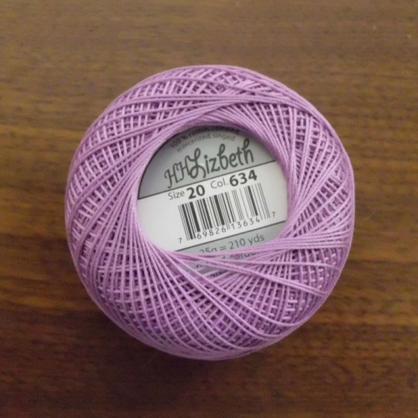 画像3: Lizbeth(リズベス)レース糸 単色 Size20 Col.634  【Violet/Pink Med】 (3)