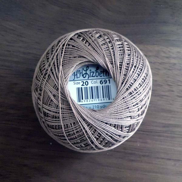 画像2: Lizbeth(リズベス）レース糸　単色　Size20　Col.691 【Mocha Brown Med】 (2)