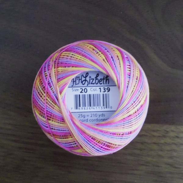 画像3: Lizbeth(リズベス)レース糸 Mix Col.139 Size20 【Fruit  Fizz】 (3)