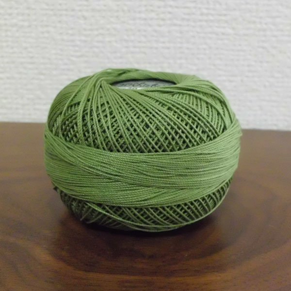 画像2: Lizbeth(リズベス)レース糸 単色 Size20 Col.684 【Lerf Green Med】 (2)