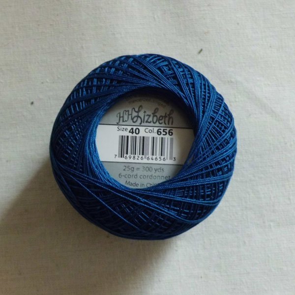画像3: Lizbeth(リズベス)レース糸 単色 Size40 Col.656  【Wedgewood Dk】 (3)