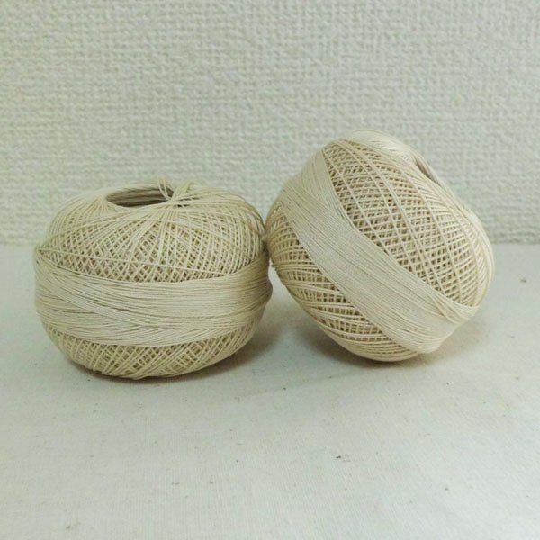 画像2: Lizbeth(リズベス)レース糸 単色 Size40 Col.603  【Ecru】 (2)