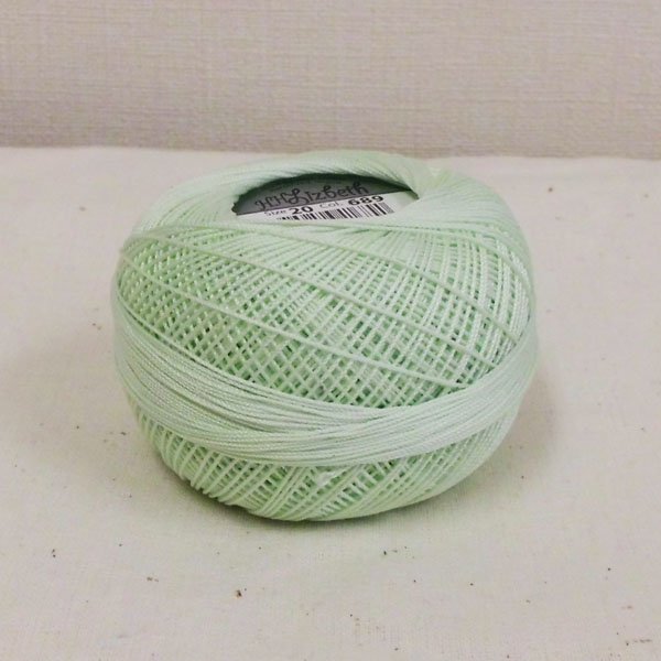 画像2: Lizbeth(リズベス)レース糸 単色 Size20 Col.689【Mint Lt】 (2)