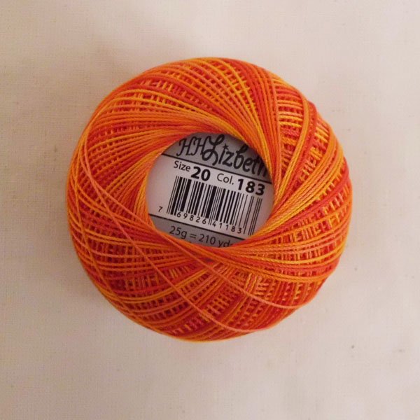 画像3: Lizbeth(リズベス)レース糸 Mix Col.183 Size20 【Orange Crush】 (3)