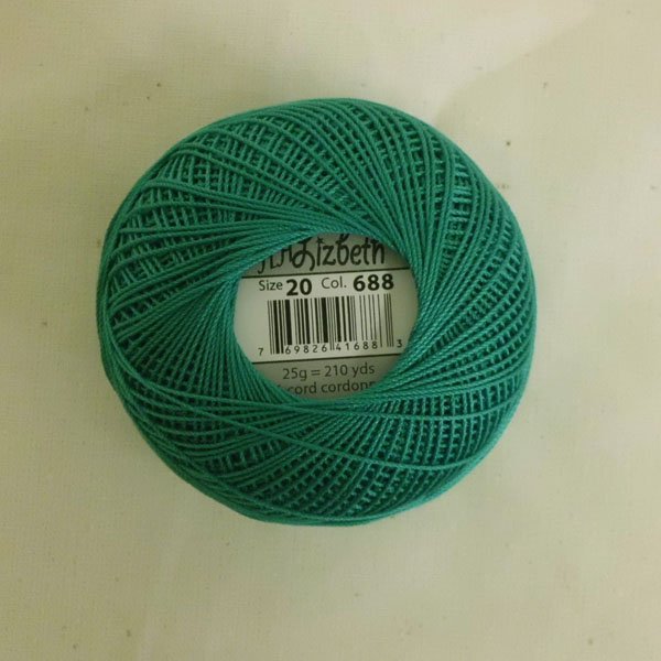 画像3: Lizbeth(リズベス）レース糸　単色　Size20　Col.688【Seagreen Dk】 (3)