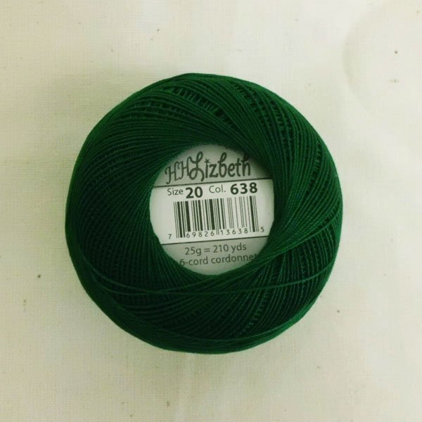画像4: Lizbeth(リズベス)レース糸 単色 Size20 Col.638【Christmas Green】 (4)