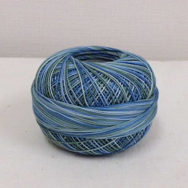 画像2: Lizbeth(リズベス）レース糸　Mix Col.164 Size20 【Blue River Glades】 (2)