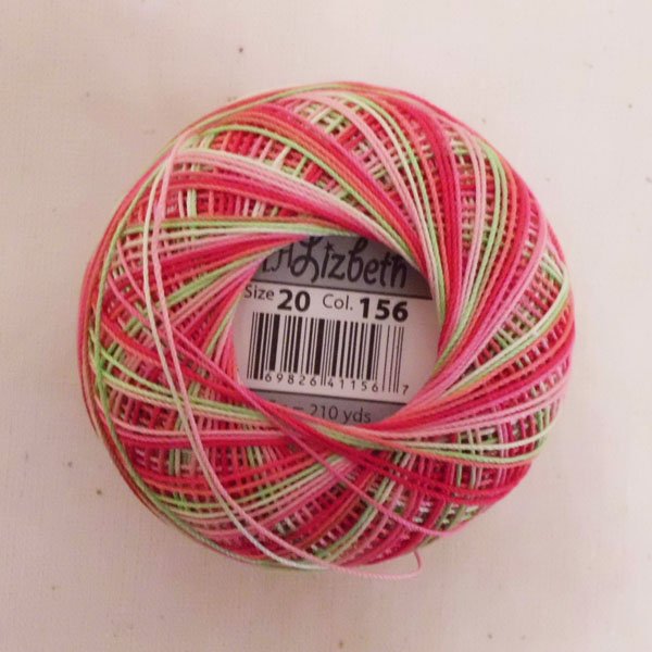 画像3: Lizbeth(リズベス)レース糸 Mix Col.156 Size20 【Juicy WaterMelon】 (3)