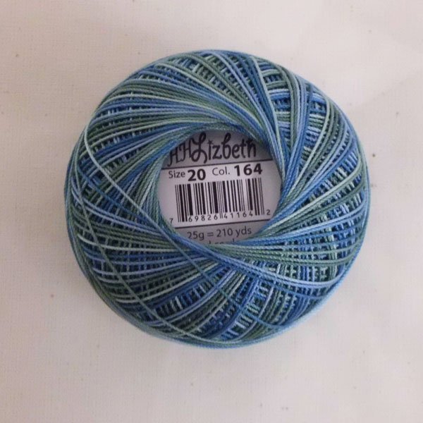 画像3: Lizbeth(リズベス）レース糸　Mix Col.164 Size20 【Blue River Glades】 (3)