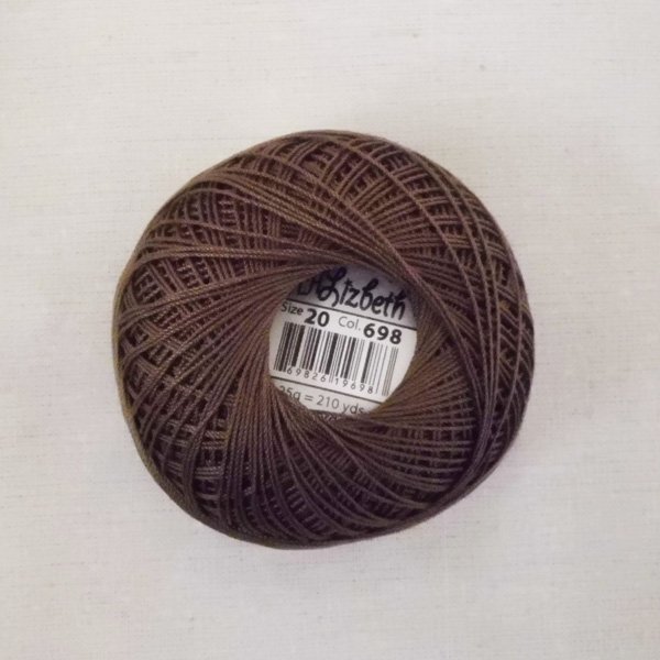 画像3: Lizbeth(リズベス）レース糸　単色　Size20　Col.698 【Fudge Med】 (3)