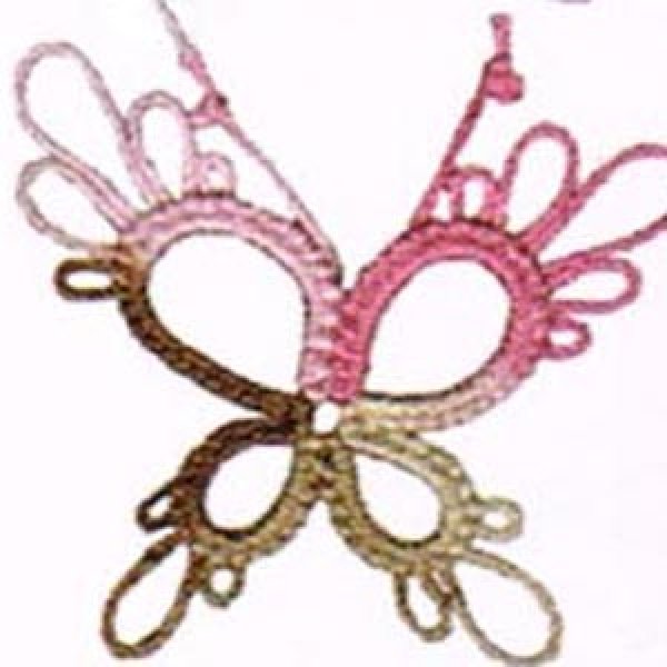 画像2: Lizbeth(リズベス）レース糸　Mix　Size80 Col.166 【Pink Cocoa】 (2)