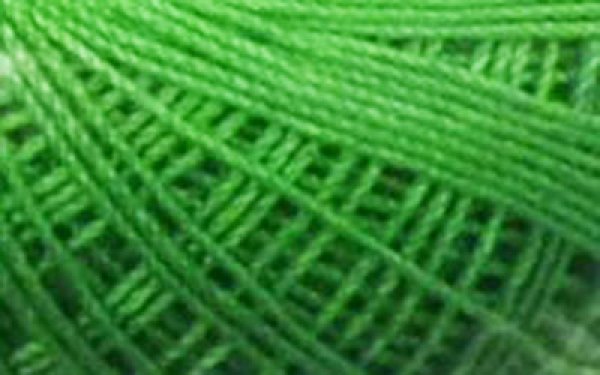 画像1: Lizbeth(リズベス）レース糸　単色　Size40　Col.712【Kelly Green Med】 (1)