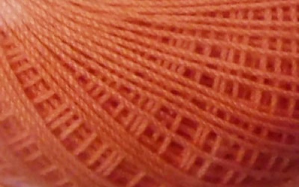 画像1: Lizbeth(リズベス）レース糸　単色　＃20　Col.706【Sunkist Coral 】 (1)