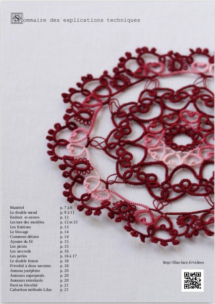 画像2: 【再入荷】Nœud après nœud, la dentelle de frivolité – Lilas Joublot (2)