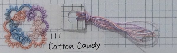 画像5: Lizbeth(リズベス)レース糸 Mix Col.111  Size20 【Cotton Candy】 (5)