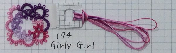 画像3: Lizbeth(リズベス）レース糸　Mix Col.174 Size40　【Girly Girl】 (3)