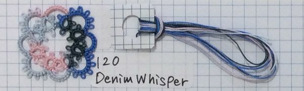 画像5: Lizbeth(リズベス）レース糸　Mix Col.120 Size20 【Denim Whisper】 (5)