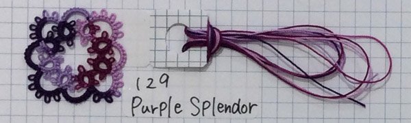 画像5: Lizbeth(リズベス)レース糸 Mix Col.129 Size40  【Purple Splendor】 (5)