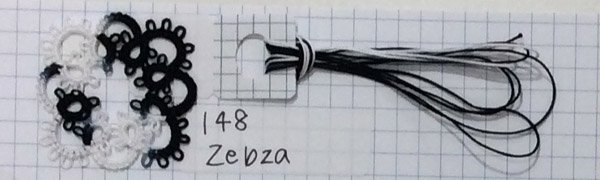 画像3: Lizbeth(リズベス）レース糸　Mix　Size80 Col.148  【Black to white 】 (3)