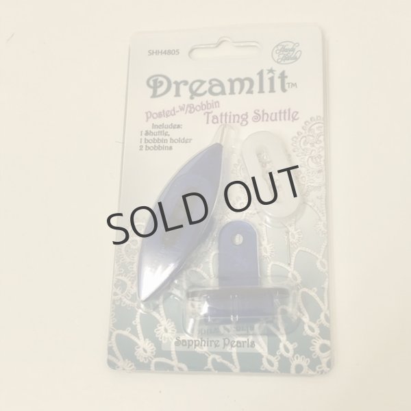 画像1: Dreamlit Tatting Shuttle　SHH4805【Sapphire Pearls】 (1)