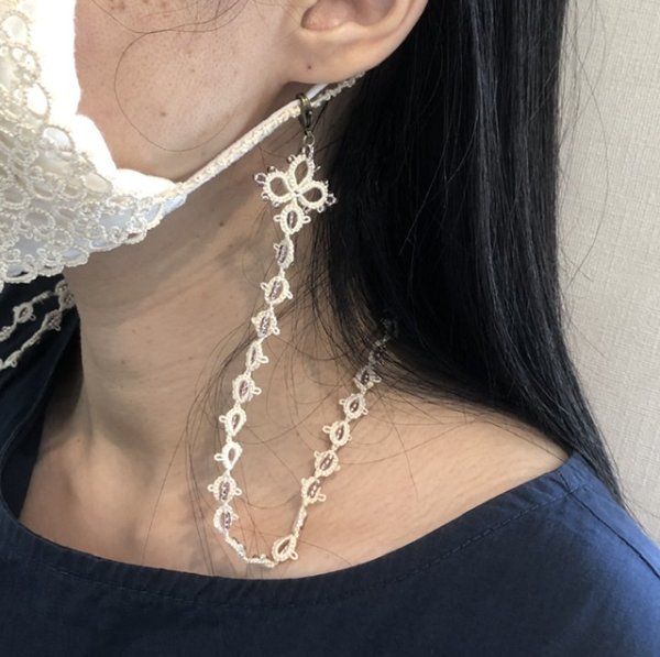 画像2: 【送料無料】Aphyuオリジナル【かんたんなビーズマスクチェーン】 (2)