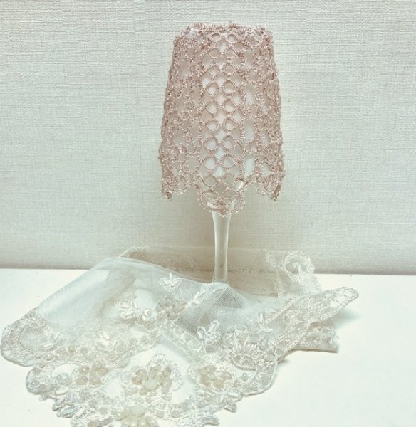 画像3: 【送料無料】シルク糸でつくる【ビーズキャンドルシェード】 (3)