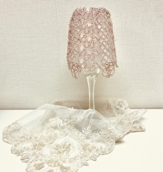 画像4: 【送料無料】シルク糸でつくる【ビーズキャンドルシェード】 (4)