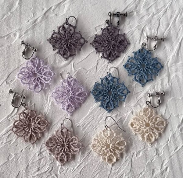 画像2: 【再入荷】【送料無料】kamacosan.「ヤマボウシ」（耳飾り）キット (2)