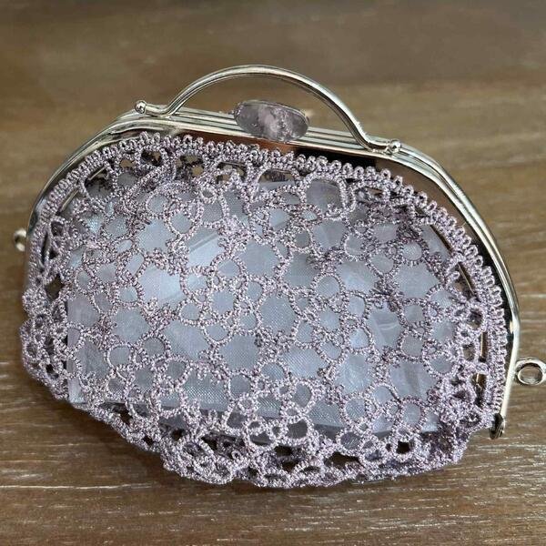 画像1: 【送料無料】井川先生オリジナルキット『パーティーバッグみたいながまぐち』口金レシピセット（糸は付きません） (1)