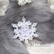 画像2: 【11月末ごろ入荷予定】【送料無料】Ka-ryun オリジナルタティングキット【雪華のブローチ】 (2)