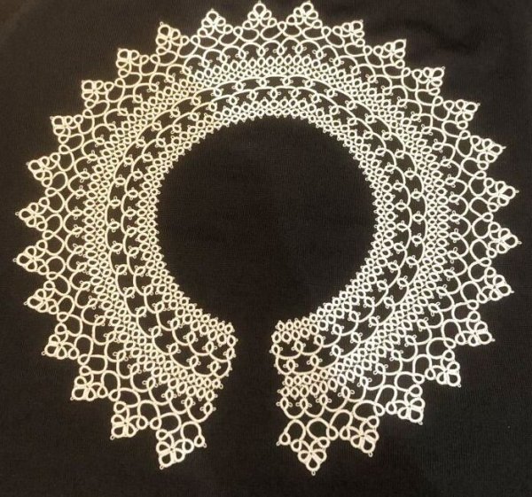 画像3: 【送料無料】Aphyu 【古書再現】かんたんでエレガントなサーキュラーカラー（おまけのカフスレシピ付き）キット (3)