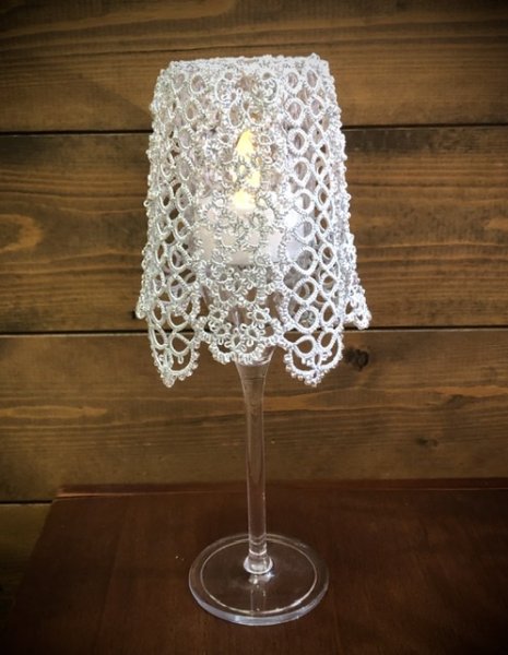 画像2: 【送料無料】シルク糸でつくる【ビーズキャンドルシェード】 (2)