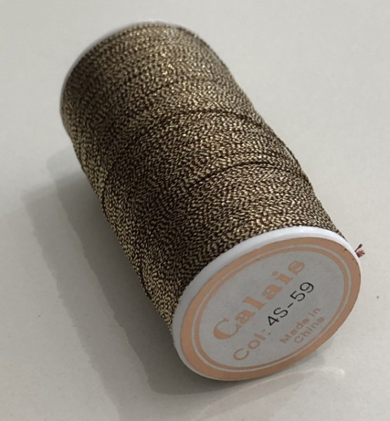 画像2: Calaisラメ糸　4S　Col.59（ブロンズ） (2)