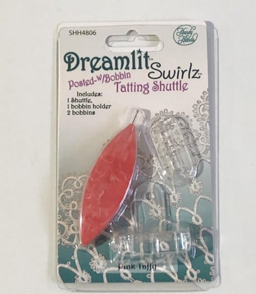 画像1: Dreamlit  Swirlz Tatting Shuttle　SHH4806【 Pink Taffy】 (1)