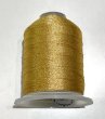 画像1: Lazy Daisy ラメ糸　＃40　ゴールド【1】コーン巻き120g (1)
