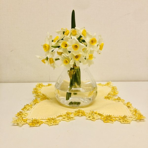 画像4: 【送料無料】スイセンのドイリー (4)