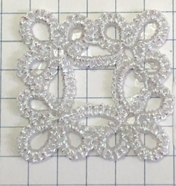 画像3: Calaisラメ糸 3S Col.5A(オーロラホワイト) (3)