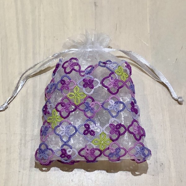 画像2: 【送料無料】Aphyuオリジナル　〜えにしを結ぶ〜あじさい巾着 (2)