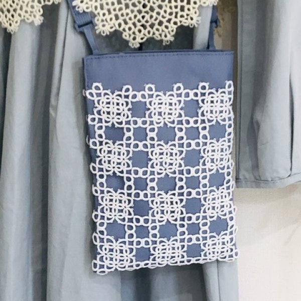 画像10: 【送料無料】古書再現アレンジ　ラメ糸のサコッシュカバー(サコッシュは付きません） (10)
