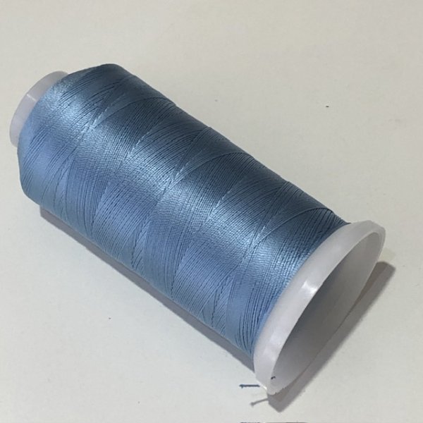 画像2: 【納期未定のご予約商品】【送料無料】都羽根　絹穴糸　1000m　【171　勿忘草】 (2)